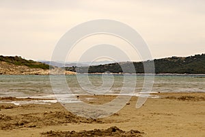 Dubac beach in Lopar on the island of Rab in Croatia