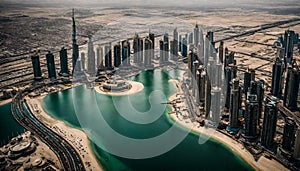 Dubai aerial view