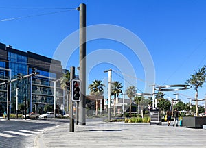 Dubai city walk attraction - modern new residential area, Cafes and restaurants