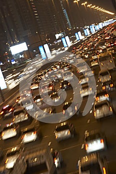 Dubai,Congestion At Night photo