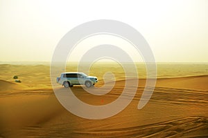 The Dubai desert trip in off-road car