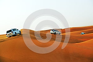 The Dubai desert trip in off-road car