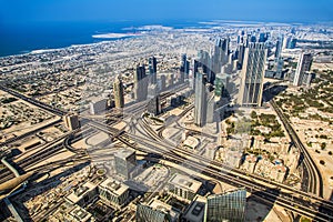 Dubai downtown. East, United Arab Emirates architecture