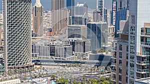 Dubai downtown at sunny day