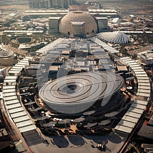 Dubai Expo 2020 Aerial taken in April 2022