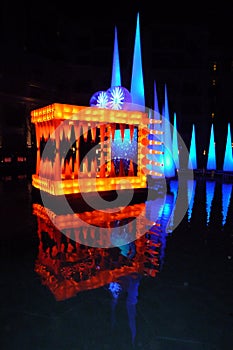 Dubai Festival of Lights 2014 Water Dragon