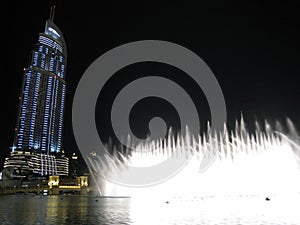 Dubai Fountains at Night