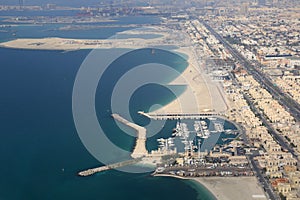 Dubai Jumeirah Jumeira Beach Island aerial view photography photo