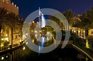 Burj Al Arab at night