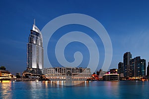 The Dubai Mall and The Address Hotel at Dusk