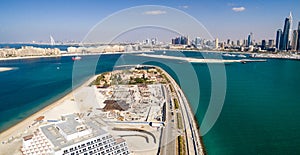 Dubai Marina aerial view from Palm Jemeirah