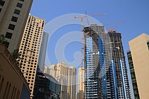 Dubai Marina Buildings under construction