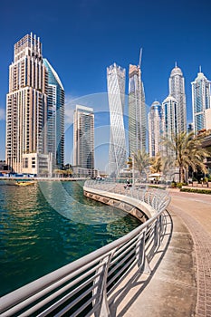 Dubai Marina in Dubai, United Arab Emirates