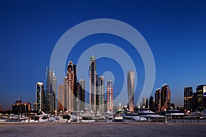 Dubai Marina with JBR, Jumeirah Beach Residences, UAE