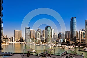 Dubai Marina Skyline during daytime in Dubai, UAE