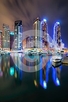 Dubai marina skyline, Dubai, United Arab Emirates