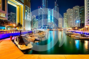 Dubai marina skyline, Dubai, United Arab Emirates