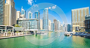 Dubai Marina skyline, UAE