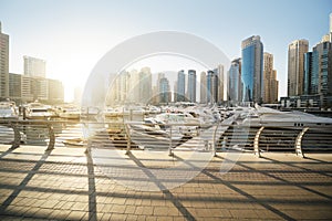 Dubai Marina at sunset