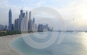 Dubai Marina at sunset