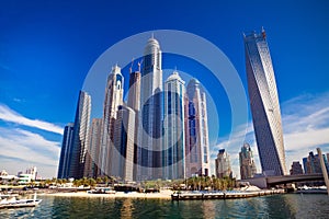 Dubai marina in UAE