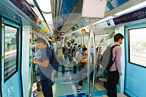 Dubai metro car interior