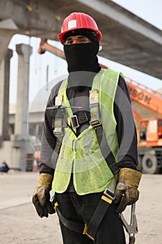 Dubai Metro Construction Worker