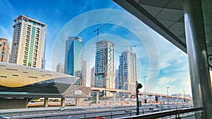 Dubai metro Jumerah lake towers station