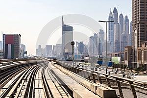 Dubai metro railway