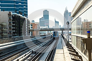 Dubai metro railway