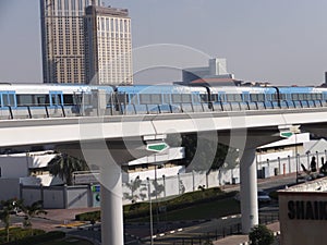 Dubai Metro Train in the UAE