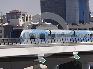 Dubai Metro Train in the UAE