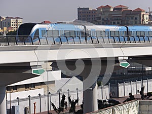 Dubai Metro Train in the UAE