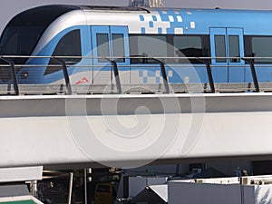 Dubai Metro Train in the UAE