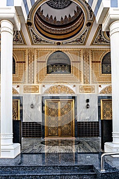 Dubai mosque entrance door