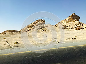 Dubai rock desert