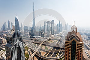 Dubai skyline, downtown city center