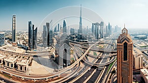 Dubai skyline, downtown city center