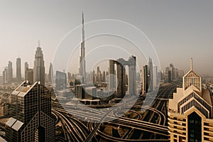 Dubai skyline, downtown city center