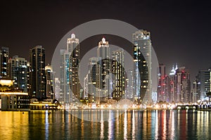 Dubai Skyline at Night