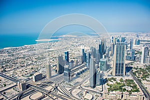 Dubai Skyline View From Burj Al Khalifa