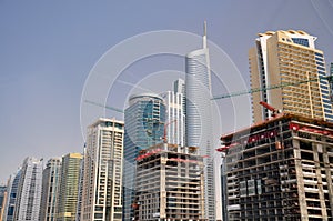 Dubai skyscraper's skyline