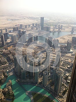 Dubai skyview from Burjkalifa photo