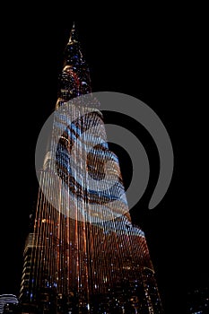 Burj Khalifa at night