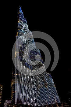 Burj Khalifa at night