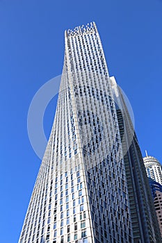 Dubai twisting skyscraper