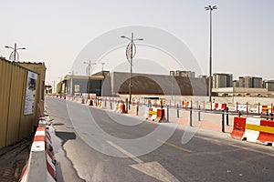 Dubai, UAE - 03.10.2021 - Some of the EXPO 2020 pavilions sites under construction. Event