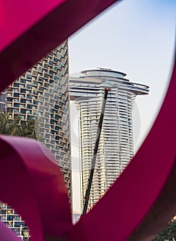 Dubai, UAE - 12.11.2021 - Downtown, Address Sky View Hotel. Outdoors