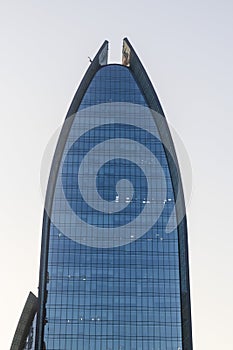 Dubai, UAE - 12.24.2021 - One of the buildings in Emaar business park. City