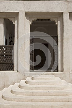 Dubai UAE Architectural detail of Sheikh Saeed al-Maktoum House